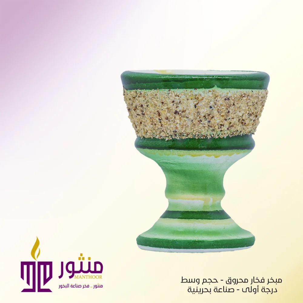 Burnt Clay Incense Burner – Dark Green Color Burnt Clay Incense Burner – Dark Green Color