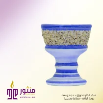 Burnt Clay Incense Burner – Light Blue Color
