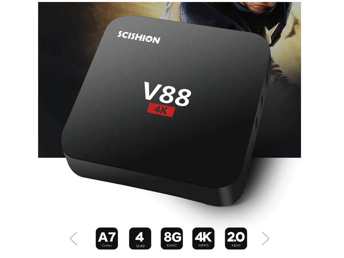 Zimtown Android 6.0 TV Box Rockchip RK3229 Quad Core - الصورة 3